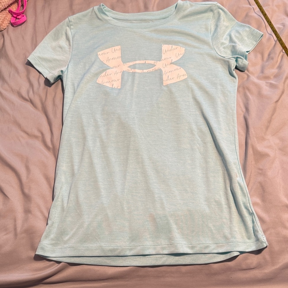 Under Armour Sky Blue Tee with Logo